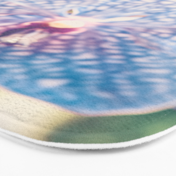 Abstract Orchid Flower Bath Mat Gallery Image 3