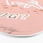 Can I Pet Your Dog - Rose Gold & Blush Palette Bath Mat Gallery Image 3
