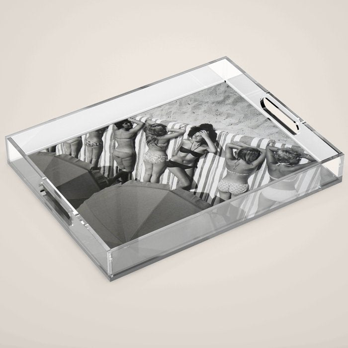 They laugh at me because I am different.  I laugh at them because they are all the same! Acrylic Tray Gallery Image 1