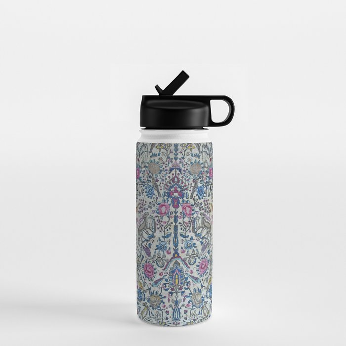 Antique Persian Tehran Midnight Purple Oriental Carpet Water Bottle Gallery Image 1