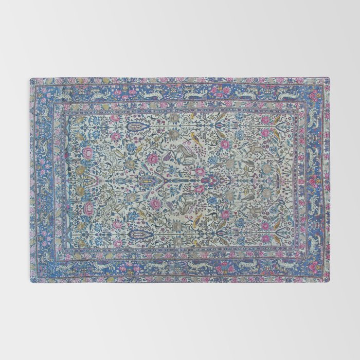 Antique Persian Tehran Midnight Purple Oriental Carpet Rug Gallery Image 2