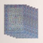 Antique Persian Tehran Midnight Purple Oriental Carpet Wrapping Paper Gallery Image 3