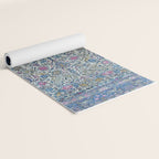Antique Persian Tehran Midnight Purple Oriental Carpet Yoga Mat Gallery Image 2