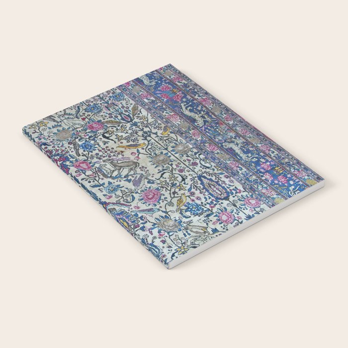 Antique Persian Tehran Midnight Purple Oriental Carpet Notebook Gallery Image 1