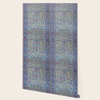 Antique Persian Tehran Midnight Purple Oriental Carpet Wallpaper Gallery Image 2