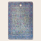 Antique Persian Tehran Midnight Purple Oriental Carpet Cutting Board Gallery Image 1