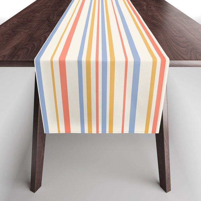 Classic Stripes XXIII - Retro Summer Table Runner Gallery Image 1