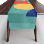 Abstract Shapes Modern Art 6 Table Runner Gallery Image 1