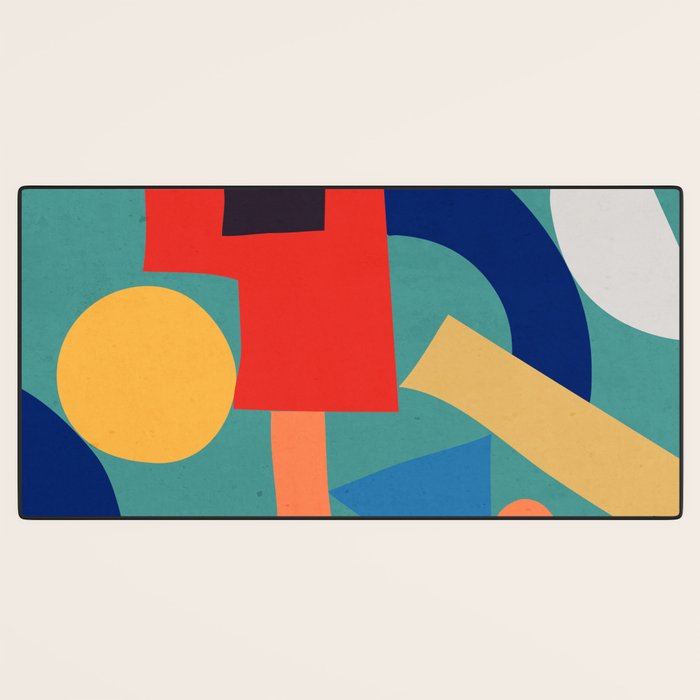 Abstract Shapes Modern Art 6 Desk Mat Gallery Image 3