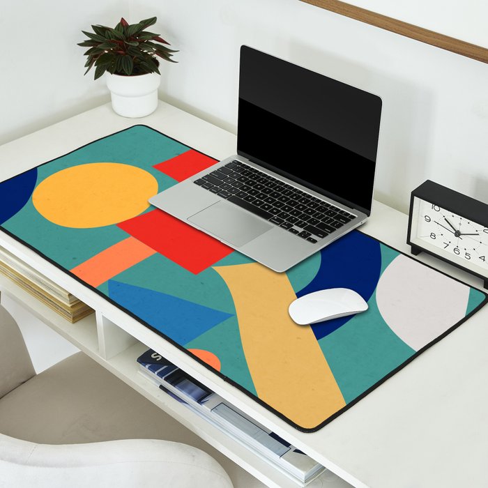Abstract Shapes Modern Art 6 Desk Mat Gallery Image 2
