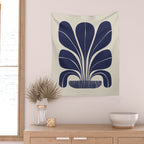 Blue Plant in a Pot #2 Wall Tapestry Gallery Image 2