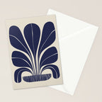 Blue Plant in a Pot #2 Stationery Card Gallery Image 2
