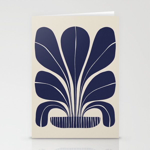 Blue Plant in a Pot #2 Stationery Card Gallery Image 2