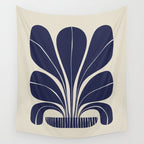 Blue Plant in a Pot #2 Wall Tapestry Gallery Image 4