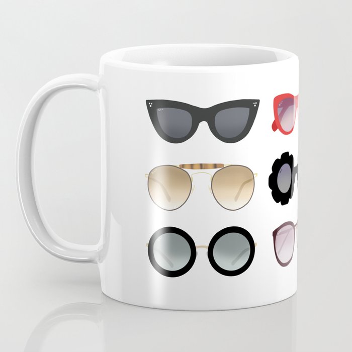 Ray Bans Sunglasses Illustration Coffee Mug Gallery Image 3