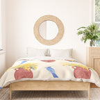 Mimosa and Blue Jay Duvet Cover Gallery Image 3