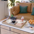 Poppies line drawing Serving Tray Gallery Image 2