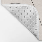 Poppies line drawing Bath Mat Gallery Image 2