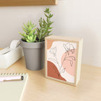 Poppies line drawing Mini Art Print Gallery Image 2