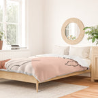 Poppies line drawing Duvet Cover Gallery Image 2