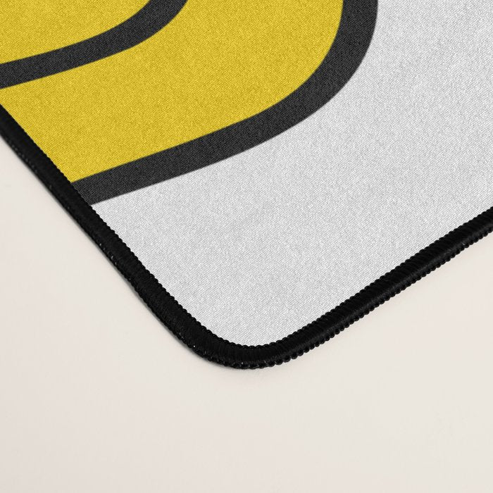 Colorful smiling happy face cartoon pattern Desk Mat Gallery Image 4