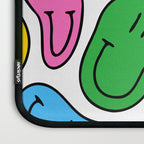 Colorful smiling happy face cartoon pattern Laptop Sleeve Gallery Image 3
