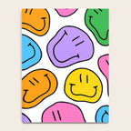 Colorful smiling happy face cartoon pattern Notebook Gallery Image 4