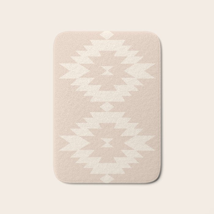 Southwestern Minimalism - Neutral Pink Bath Mat Gallery Image 1