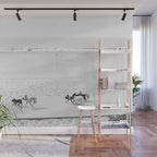 Puppy Traffic, French Bulldogs, Frenchie Art, French Bulldog Gifts Wall Mural Gallery Image 1