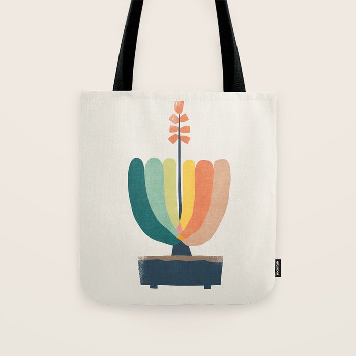 Whimsical aloe plicatilis succulent plant Tote Bag Gallery Image 1