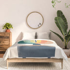 Whimsical aloe plicatilis succulent plant Comforter Gallery Image 3