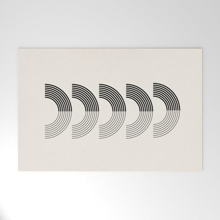 Black Rainbows Welcome Mat Gallery Image 1