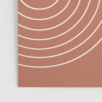 Minimal Line Curvature XCIV Coral Red Mid Century Modern Arch Abstract Poster Gallery Image 3