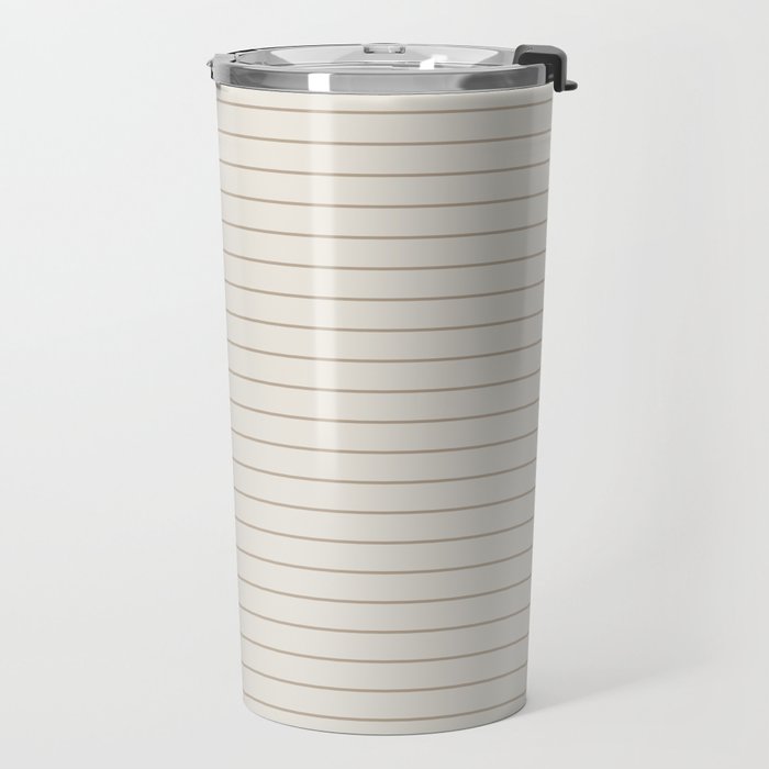 Minimal Arch XI Natural Neutral Modern Geometric Lines Travel Mug Gallery Image 2