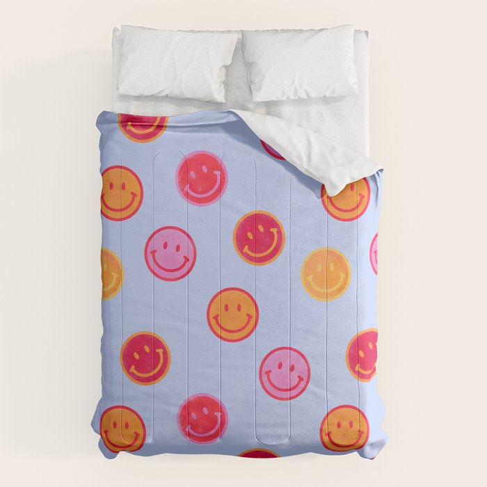 Smiling faces pattern no2 Comforter Gallery Image 6