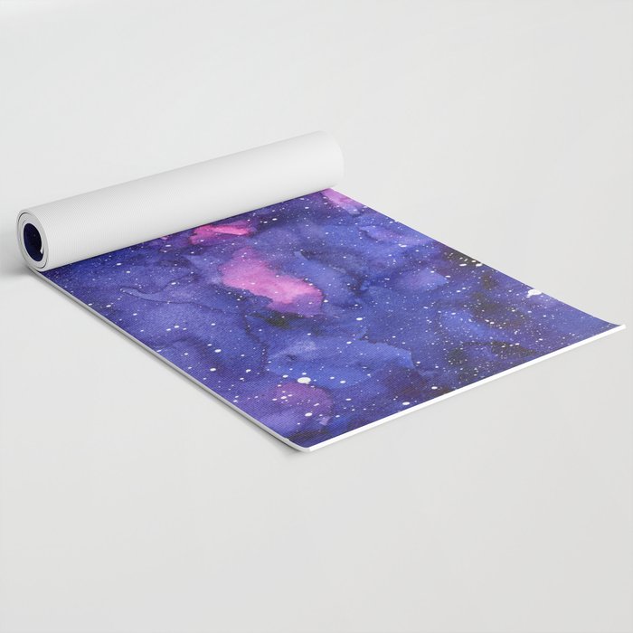 Galaxy Pattern Watercolor Yoga Mat Gallery Image 2