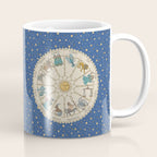 Vintage Astrology Zodiac Wheel Coffee Mug Gallery Image 1