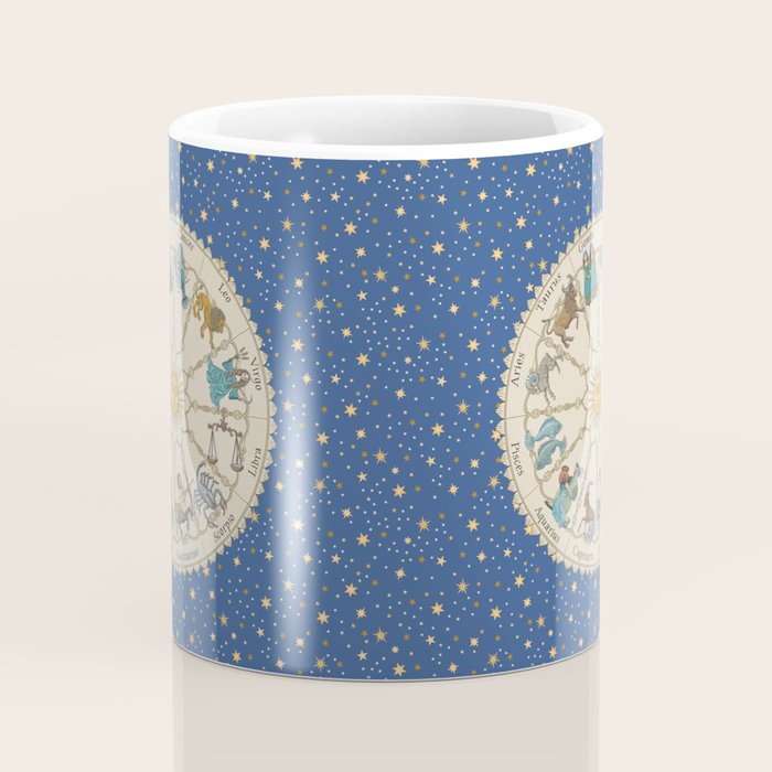 Vintage Astrology Zodiac Wheel Coffee Mug Gallery Image 4