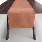 Minimal, Pattern, Boho Prints, Terracotta Table Runner Gallery Image 1