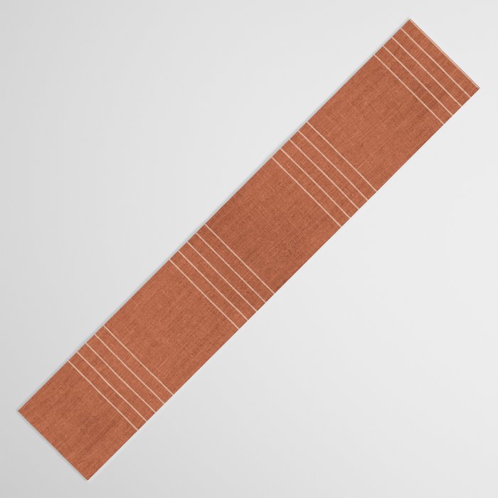 Minimal, Pattern, Boho Prints, Terracotta Table Runner Gallery Image 3