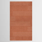 Minimal, Pattern, Boho Prints, Terracotta Tablecloth Gallery Image 2