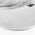 Lion Portrait - Black & White Bath Mat Gallery Image 3