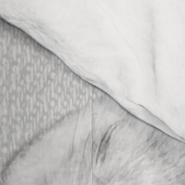 Lion Portrait - Black & White Comforter Gallery Image 4