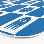 Checkered Flower Smiles Bath Mat Gallery Image 3
