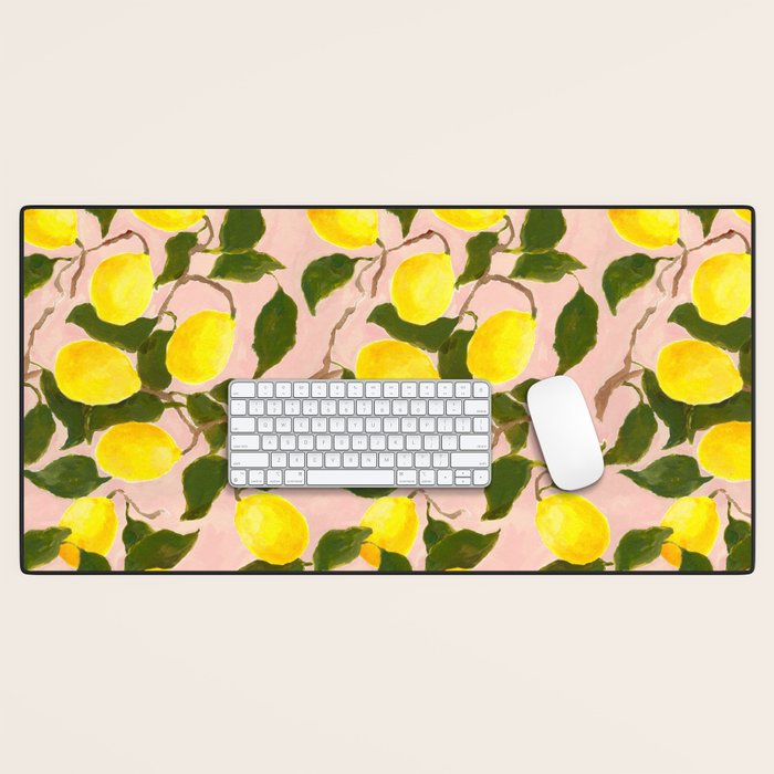 Summer Harvest Lemon Desk Mat Gallery Image 1