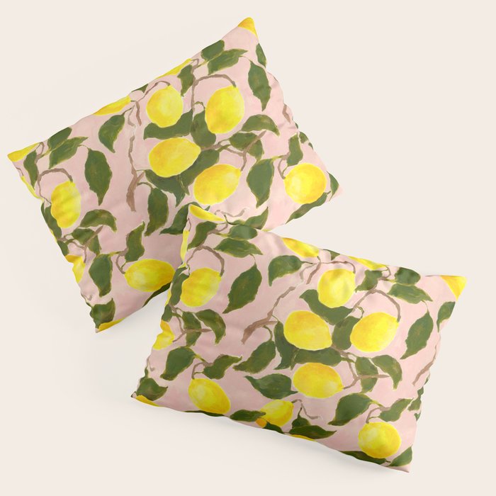 Summer Harvest Lemon Pillow Sham Gallery Image 3