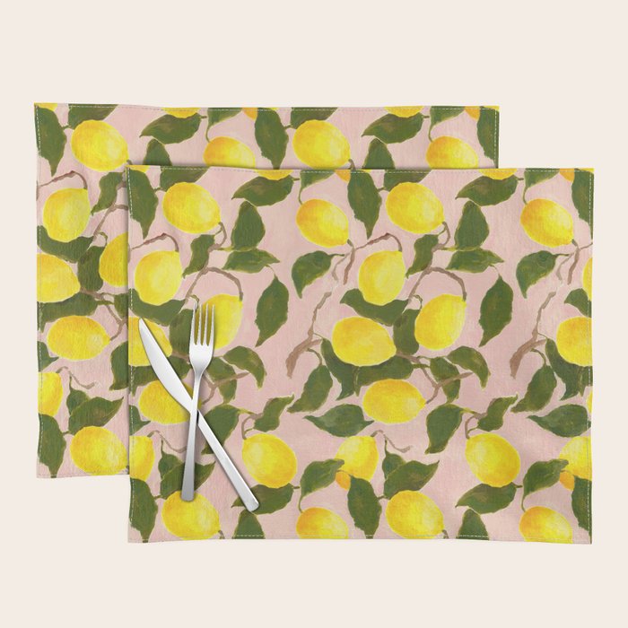 Summer Harvest Lemon Placemat Gallery Image 1