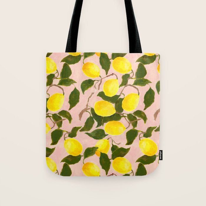 Summer Harvest Lemon Tote Bag Gallery Image 1