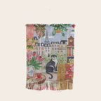 Cat in front of window in Paris  Wall Hanging Gallery Image 1