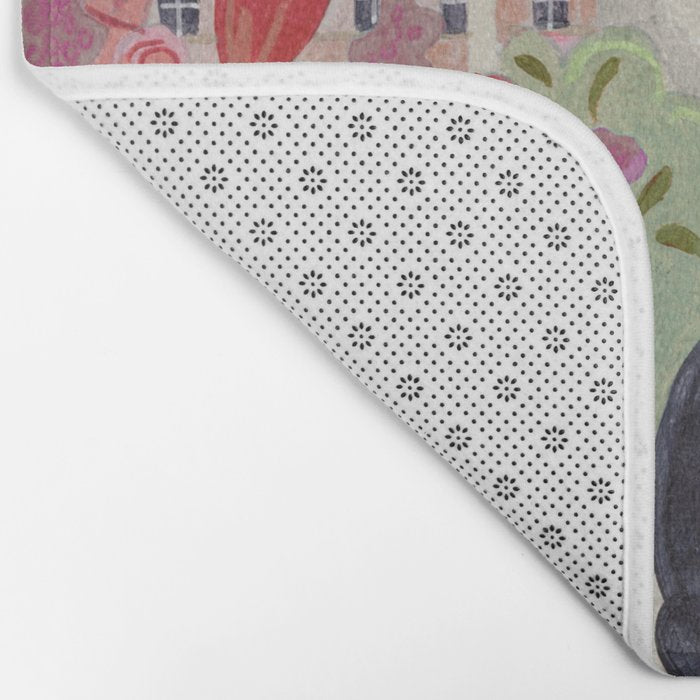 Cat in front of window in Paris  Bath Mat Gallery Image 2